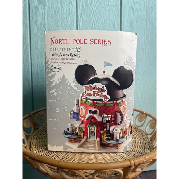 Department 56 Mickey's Ears Factory Christmas Village